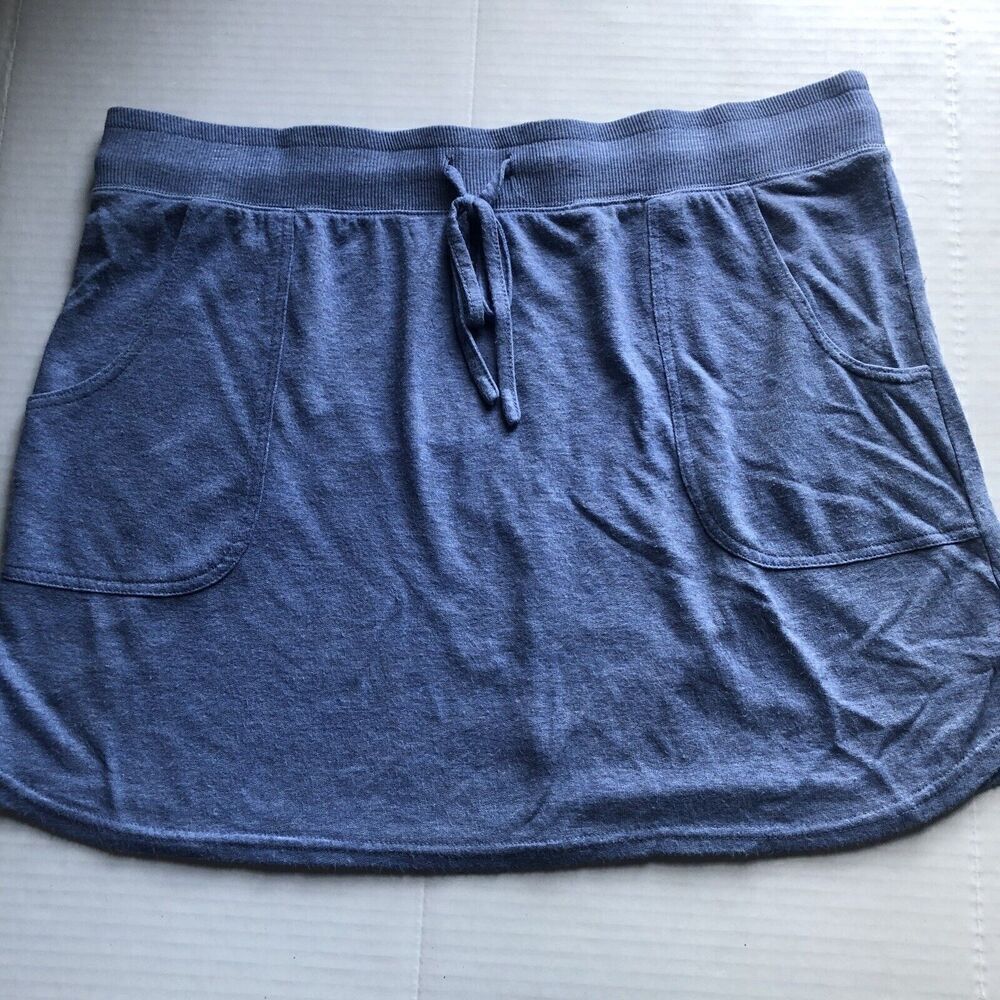 Balance Collection Blue Pull On Athletic Mini Skirt Sz XXL A1236